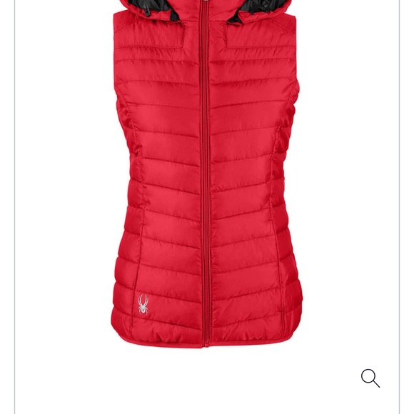 LIKE NEW Spyder Women's Red Supreme Puffer Vest SZ S/P - Picture 5 of 7